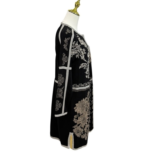JOHNNY WAS Biya Mila Embroidered Knit Long Sleeve Boxy Sweater Kimono Duster NWT - Picture 9 of 16
